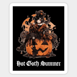 Hot Goth Summer - Kawaii Halloween Girl Sticker